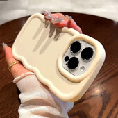 Luksuzna telefonska torbica s valovitim uzorkom u boji slatkiša za iPhone 11 12 13 14 15 16 Pro Max X Xs XR Max 7 8 Mekana silikonska maska otporna na udarce