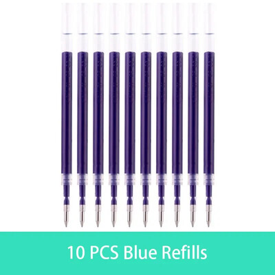 Ištraukiamas gelio rašiklio rinkinys 0,5 mm juodas/raudonas/mėlynas didelės talpos rutulinio rašiklio rankena, keičiama pildoma strypo mokykliniai biuro reikmenys