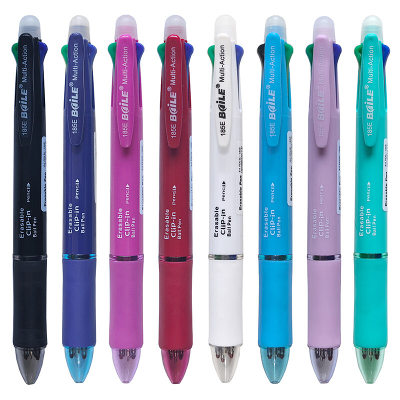 5 viename ištrinamas gelio rašiklis 0,7 mm juodas mėlynas raudonas žalias kelių spalvų gelio rašiklis 0,5 mm Kawaii pieštukas mokyklos biuro raštinės reikmenys
