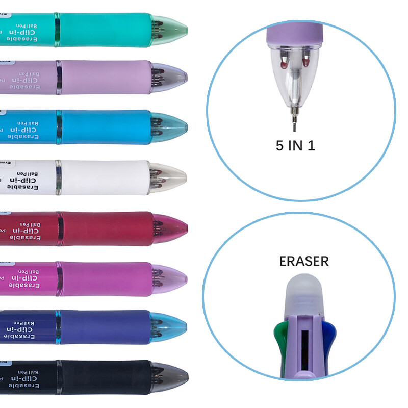5 viename ištrinamas gelio rašiklis 0,7 mm juodas mėlynas raudonas žalias kelių spalvų gelio rašiklis 0,5 mm Kawaii pieštukas mokyklos biuro raštinės reikmenys