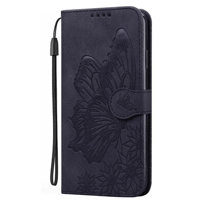 Leptir kožna torbica za telefon za Samsung Galaxy S24 FE S23 Ultra S22 S21 Plus S24FE 5G Držač kartice Hasp Wallet Bags Flip Cover