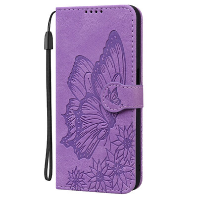 Leptir kožna torbica za telefon za Samsung Galaxy S24 FE S23 Ultra S22 S21 Plus S24FE 5G Držač kartice Hasp Wallet Bags Flip Cover