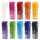 Kawaii Kaco 10 Colours Gel Pens канцелярия 0.5MM Black/Color ink Caneta Retractable Stationery Smooth Writing for Journals