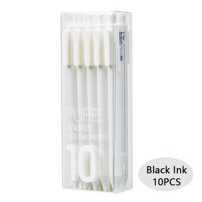 Kawaii Kaco 10 Colours Gel Pens канцелярия 0.5MM Black/Color ink Caneta Retractable Stationery Smooth Writing for Journals