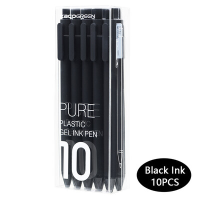 Kawaii Kaco 10 Colours Gel Pens канцелярия 0.5MM Black/Color ink Caneta Retractable Stationery Smooth Writing for Journals