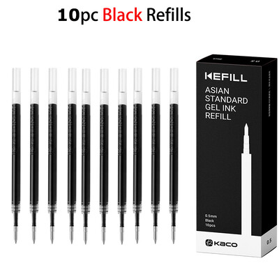 Kawaii Kaco 10 Colours Gel Pens канцелярия 0.5MM Black/Color ink Caneta Retractable Stationery Smooth Writing for Journals