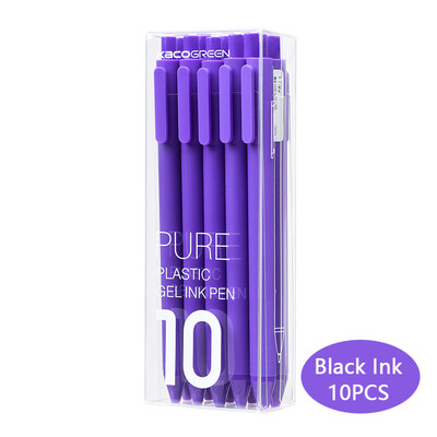 Kawaii Kaco 10 Colours Gel Pens канцелярия 0.5MM Black/Color ink Caneta Retractable Stationery Smooth Writing for Journals