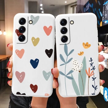 Θήκη για Samsung Galaxy S22 S 22 Plus Ultra κάλυμμα τηλεφώνου Cute Cartoon Candy Painted Soft TPU Coque For Samsung S22 S22+ Funda