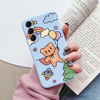 Θήκη για Samsung Galaxy S22 S 22 Plus Ultra κάλυμμα τηλεφώνου Cute Cartoon Candy Painted Soft TPU Coque For Samsung S22 S22+ Funda