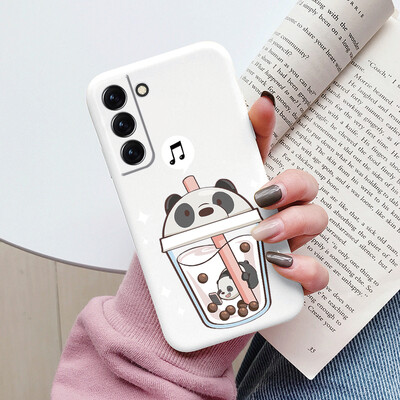 Θήκη για Samsung Galaxy S22 S 22 Plus Ultra κάλυμμα τηλεφώνου Cute Cartoon Candy Painted Soft TPU Coque For Samsung S22 S22+ Funda