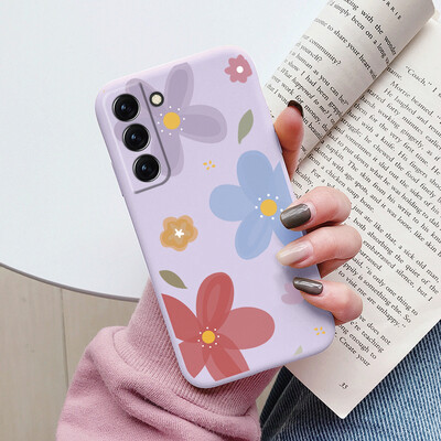 Θήκη για Samsung Galaxy S22 S 22 Plus Ultra κάλυμμα τηλεφώνου Cute Cartoon Candy Painted Soft TPU Coque For Samsung S22 S22+ Funda