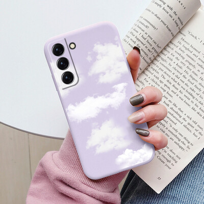 Θήκη για Samsung Galaxy S22 S 22 Plus Ultra κάλυμμα τηλεφώνου Cute Cartoon Candy Painted Soft TPU Coque For Samsung S22 S22+ Funda