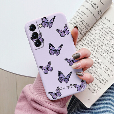 Θήκη για Samsung Galaxy S22 S 22 Plus Ultra κάλυμμα τηλεφώνου Cute Cartoon Candy Painted Soft TPU Coque For Samsung S22 S22+ Funda