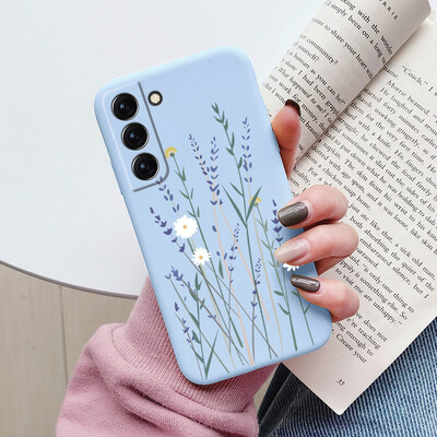 Θήκη για Samsung Galaxy S22 S 22 Plus Ultra κάλυμμα τηλεφώνου Cute Cartoon Candy Painted Soft TPU Coque For Samsung S22 S22+ Funda