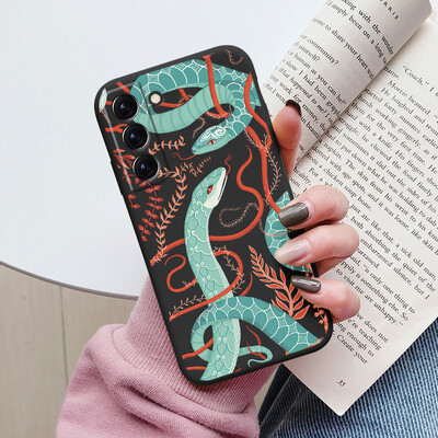 Θήκη για Samsung Galaxy S22 S 22 Plus Ultra κάλυμμα τηλεφώνου Cute Cartoon Candy Painted Soft TPU Coque For Samsung S22 S22+ Funda