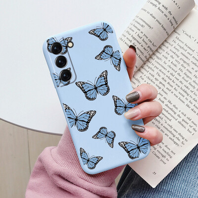 Θήκη για Samsung Galaxy S22 S 22 Plus Ultra κάλυμμα τηλεφώνου Cute Cartoon Candy Painted Soft TPU Coque For Samsung S22 S22+ Funda