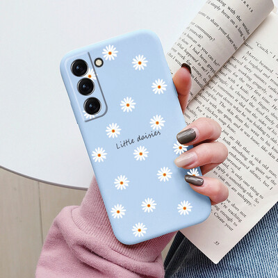 Θήκη για Samsung Galaxy S22 S 22 Plus Ultra κάλυμμα τηλεφώνου Cute Cartoon Candy Painted Soft TPU Coque For Samsung S22 S22+ Funda