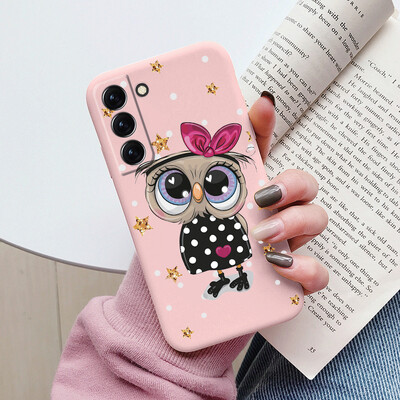 Θήκη για Samsung Galaxy S22 S 22 Plus Ultra κάλυμμα τηλεφώνου Cute Cartoon Candy Painted Soft TPU Coque For Samsung S22 S22+ Funda