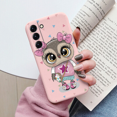 Θήκη για Samsung Galaxy S22 S 22 Plus Ultra κάλυμμα τηλεφώνου Cute Cartoon Candy Painted Soft TPU Coque For Samsung S22 S22+ Funda