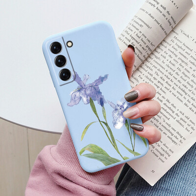 Θήκη για Samsung Galaxy S22 S 22 Plus Ultra κάλυμμα τηλεφώνου Cute Cartoon Candy Painted Soft TPU Coque For Samsung S22 S22+ Funda