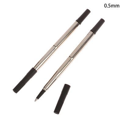 2Pcs Blue Ink Parker Style Standard 0.5/0.7mm Punjenje za kemijsku olovku Pero Srednje Push Action Rotary Univerzalno metalno punjenje za metalnu olovku