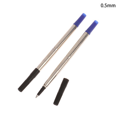 2Pcs Blue Ink Parker Style Standard 0.5/0.7mm Punjenje za kemijsku olovku Pero Srednje Push Action Rotary Univerzalno metalno punjenje za metalnu olovku