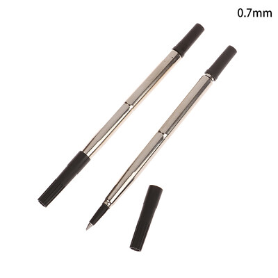 2Pcs Blue Ink Parker Style Standard 0.5/0.7mm Punjenje za kemijsku olovku Pero Srednje Push Action Rotary Univerzalno metalno punjenje za metalnu olovku