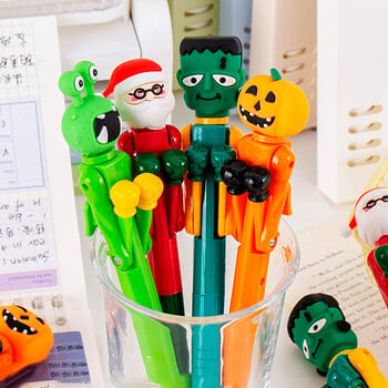 Cartoon Cute Boxing Ballpoint Pen Funny Creative Pumpkin Monster Santa Claus στυλό αποσυμπίεσης Δώρα γραφικής ύλης για φοιτητές