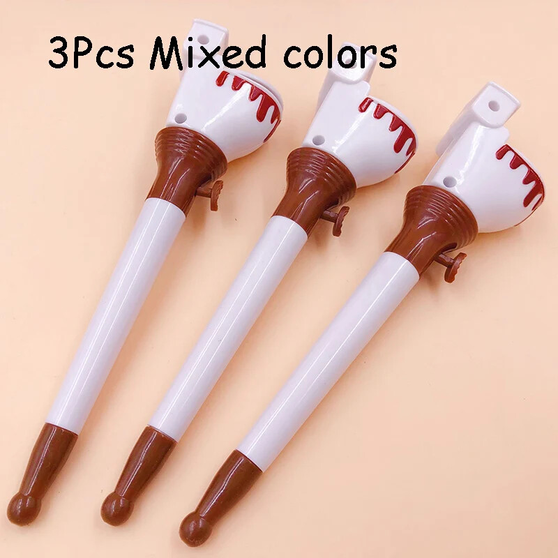 Kreativna kemijska olovka od 3 komada Smiješne gurajuće WC izmet Crtići Roler kemijska olovka Studentska prevara Dječji darovi Promotivni darovi