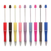 Kemijske olovke s perlama od 10 komada Slatke crne tinte Školski pribor za pisanje Olovke za crtanje s perlama Ured za nastavnike Učenici Učionica