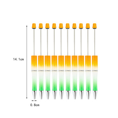 Kemijske olovke s perlama od 10 komada Slatke crne tinte Školski pribor za pisanje Olovke za crtanje s perlama Ured za nastavnike Učenici Učionica