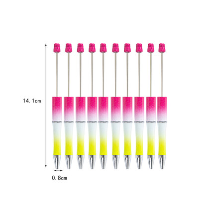 Kemijske olovke s perlama od 10 komada Slatke crne tinte Školski pribor za pisanje Olovke za crtanje s perlama Ured za nastavnike Učenici Učionica