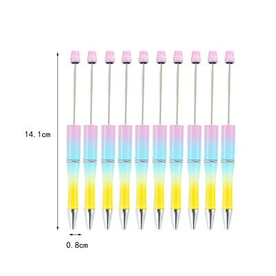Kemijske olovke s perlama od 10 komada Slatke crne tinte Školski pribor za pisanje Olovke za crtanje s perlama Ured za nastavnike Učenici Učionica