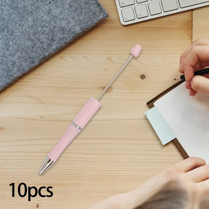 Kemijske olovke s perlama od 10 komada Slatke crne tinte Školski pribor za pisanje Olovke za crtanje s perlama Ured za nastavnike Učenici Učionica