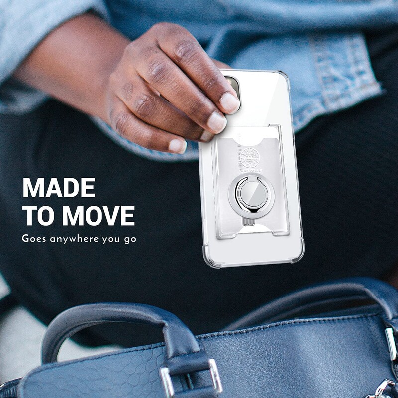 Prsten otporan na udarce, mekana TPU futrola s utorom za karticu za Samsung Galaxy S22 S21 Ultra Plus FE S20 Note 20 A22 A52 A72 A32 A82 A42 A12