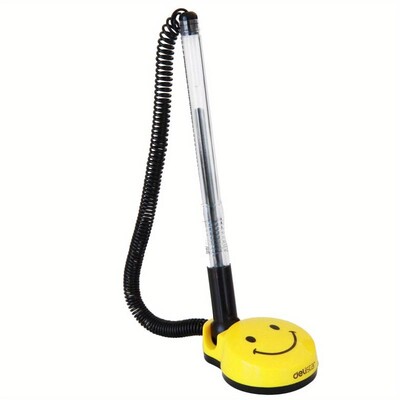 1 Мощна писалка за бюро Фиксирана писалка за подпис Сладка усмивка Сервизна писалка за контра подпис Черна 0,5 мм глава с куршум Може да се залепи фиксирана