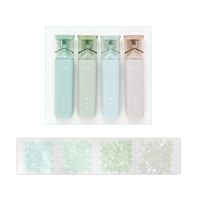 4 бр./компл. Цветен маркер Morandi Блестящ хайлайтър Гъвкава ширина на линията Маркери за художествено рисуване за студентски канцеларски материали