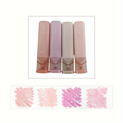 4 бр./компл. Цветен маркер Morandi Блестящ хайлайтър Гъвкава ширина на линията Маркери за художествено рисуване за студентски канцеларски материали