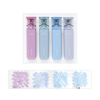 4 бр./компл. Цветен маркер Morandi Блестящ хайлайтър Гъвкава ширина на линията Маркери за художествено рисуване за студентски канцеларски материали