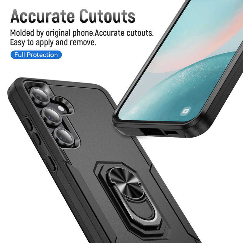 Crna modna maska protiv odsjaja za Samsung Galaxy Plus FE S24 Ultra 5G dvoslojna maska