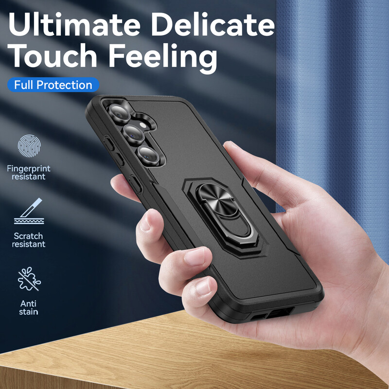 Crna modna maska protiv odsjaja za Samsung Galaxy Plus FE S24 Ultra 5G dvoslojna maska