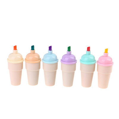 6tk Cartoon Fashion Capybara Highlighter komplekt Markeerimispliiats Armas käsikonto Pliiats Õpilastele kirjatarbed Kontoritarbed Kingitused