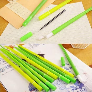 10 τεμ/παρτίδα Creative Grass Gel Pens 05mm Μαύρο ουδέτερο στυλό Στυλό με μπίλια Σχολικά είδη γραφείου Εργαλείο γραφής γραφικής ύλης για φοιτητές