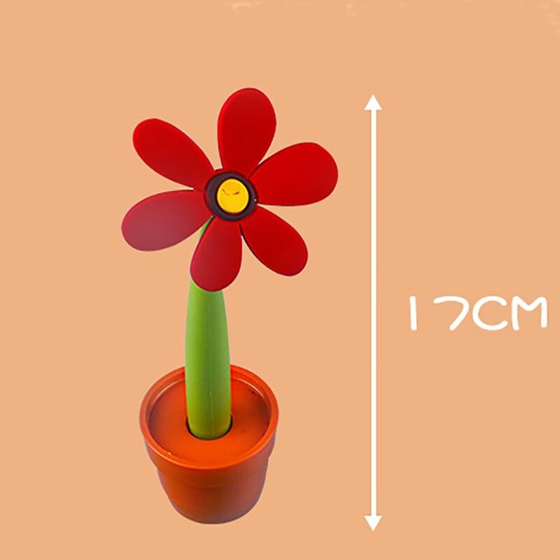 Smiješna kemijska olovka Suncokret Bonsai Olovka za potpis i pisanje od meke gume Kemijska olovka Suncokret Školski uredski pribor