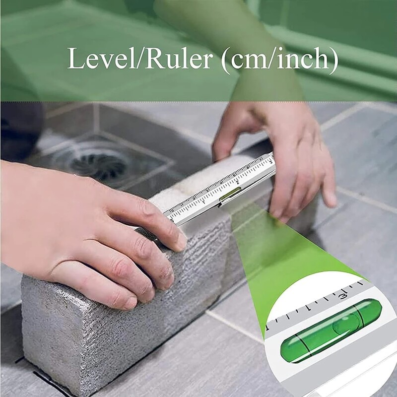 Višenamjenska olovka Zaslon osjetljiv na dodir Kapacitivna olovka s odvijačem Ravnalo Mjerač razine Punjiva kemijska olovka Multi alati