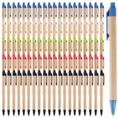 10PCS ECO reciklirani papir Kemijska olovka Papir Ekološki prihvatljiva crna tinta Kemijska olovka Uredski školski pribor