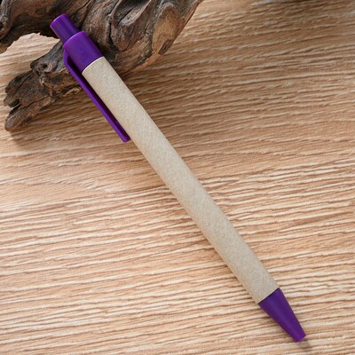 10PCS ECO reciklirani papir Kemijska olovka Papir Ekološki prihvatljiva crna tinta Kemijska olovka Uredski školski pribor