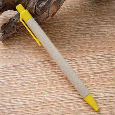 10PCS ECO reciklirani papir Kemijska olovka Papir Ekološki prihvatljiva crna tinta Kemijska olovka Uredski školski pribor