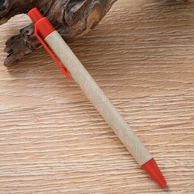 10PCS ECO reciklirani papir Kemijska olovka Papir Ekološki prihvatljiva crna tinta Kemijska olovka Uredski školski pribor