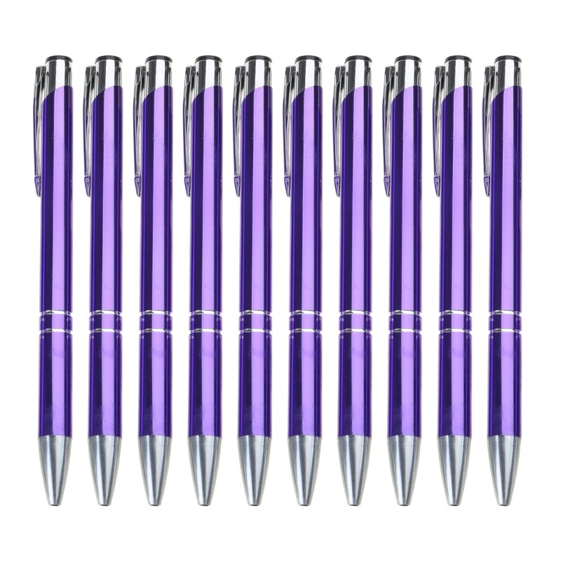 10x/set Metalna kemijska olovka s potpisom Olovka za dnevnike 1,0 mm Olovka za pisanje Pribor za studente